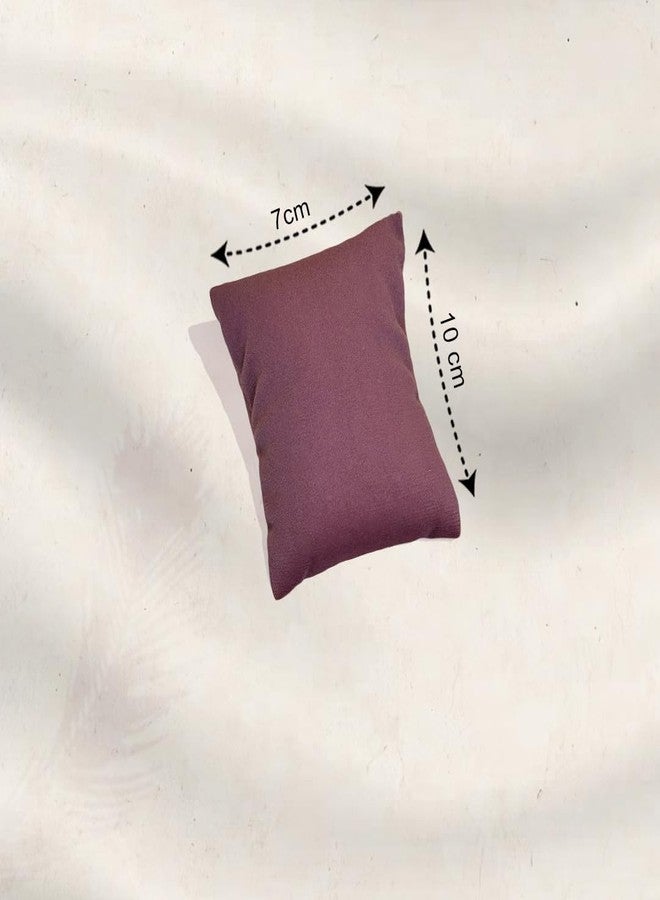La Trove Velvet Jewelry Organizer Watch Bracelet Pillow Cushion Set | Soft Velvet Storage Holder | Pack of 12 Dark Pink - Image 4